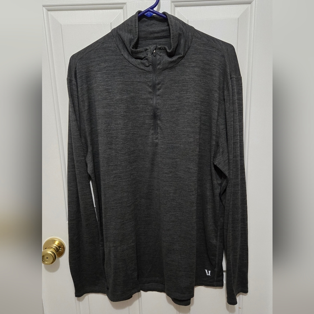 Vuori Charcoal Quarter-Zip Pullover